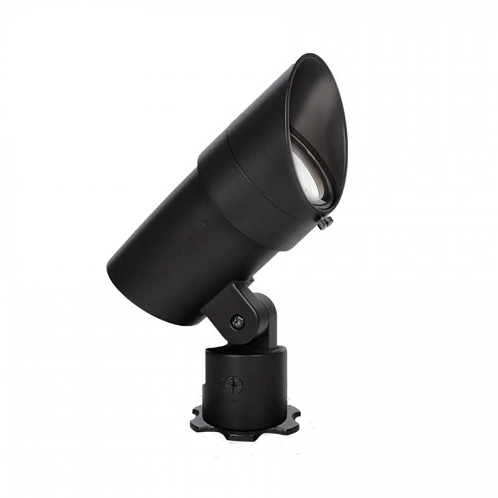 Black Brass LED Landscape Accent Light with Clear Glass