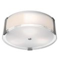 thumbnail image 1 of 50121LEDDLP-BS-OPL Dimmable LED Flush Mount - Brushed Steel, 1 of 1