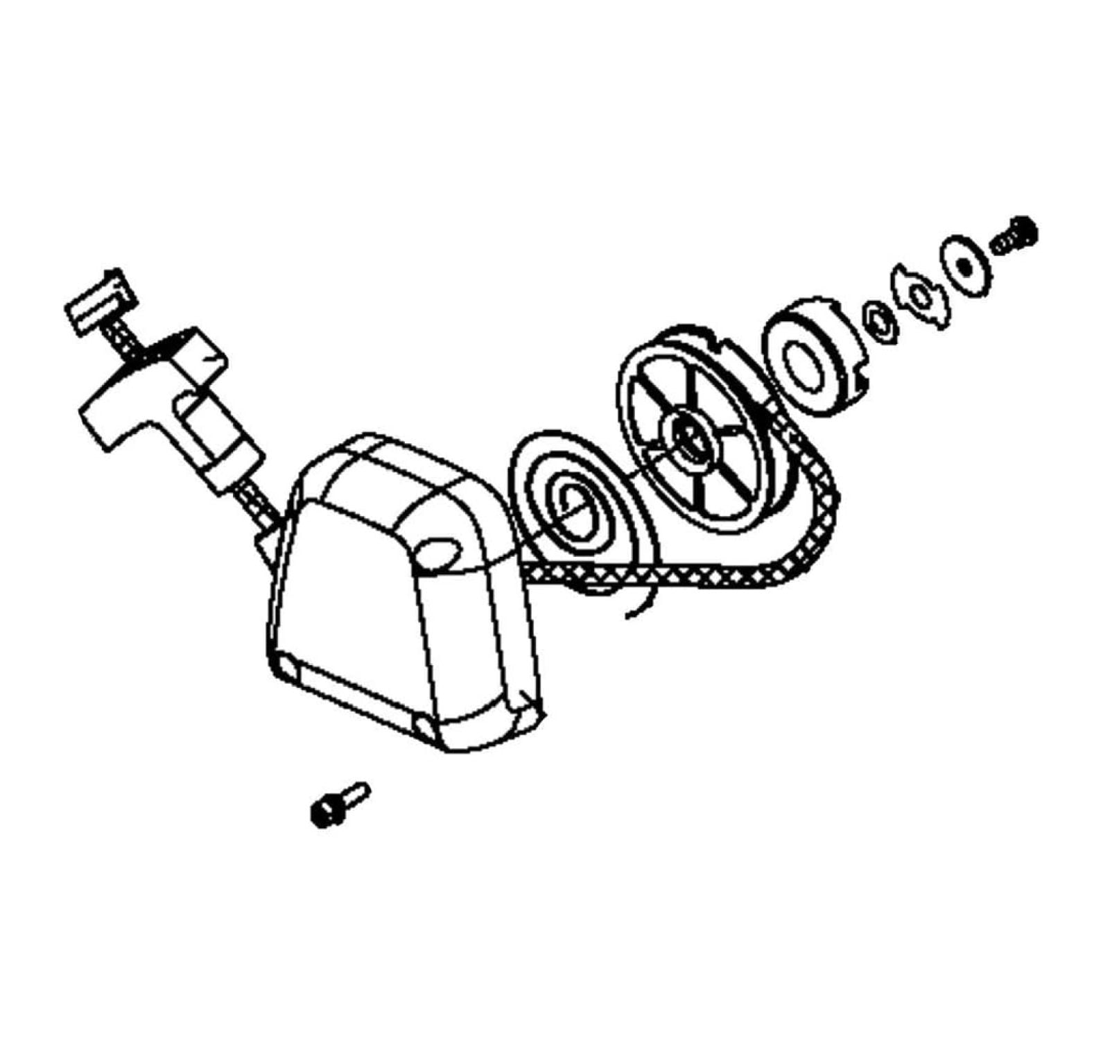 501424327 Leaf Blower Recoil Starter Assembly Genuine Original