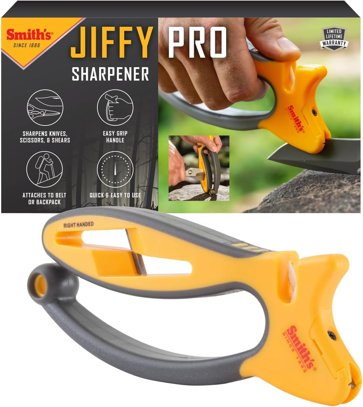 50185 Jiffy-Pro Handheld Sharpener - 2-Stage Sharpening - Large ...