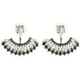 thumbnail image 1 of 50198 Metal Rhinestone Sector High Quality Glass Earring Ear Stud Jewelry Accessory, 1 of 7