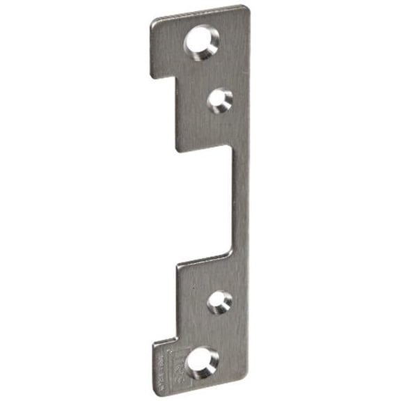 501A Round Corner Faceplate for 5000 Strike, Satin Stainless Steel