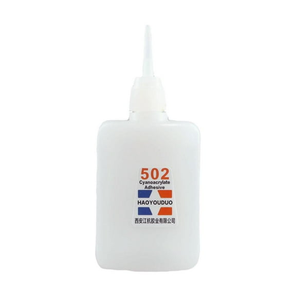 502 Super Glue Pack of 2, Instant Quick Dry Cyanoacrylate Strong Adhesive, 40ml Universal Super Glue, Quick Leather Rubber Metal Office Supplies Fast Glue