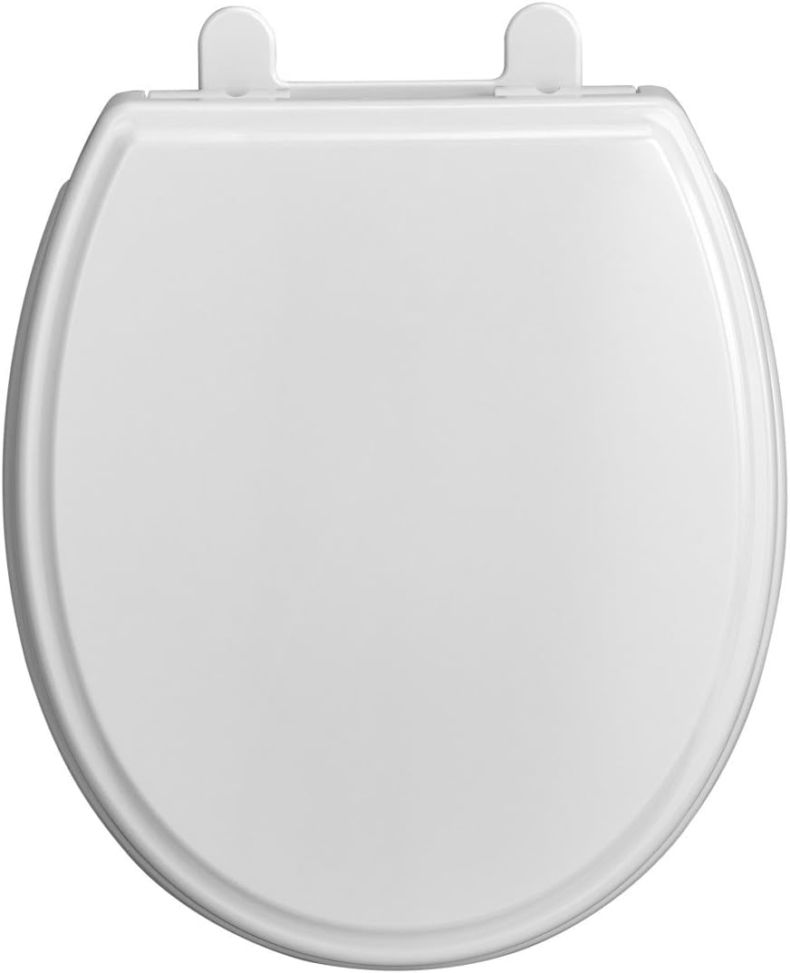 White Polypropylene Elongated Slow-Close Toilet Seat