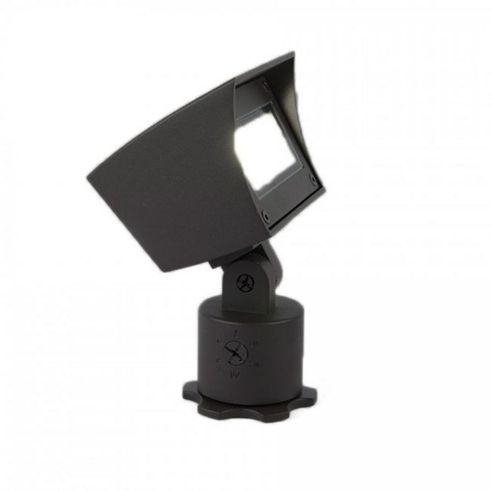 Black Aluminum Adjustable LED Flood Light, 3000K, IP66 Rated