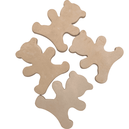 5029 Pk4 Leather Teddys Mandarin Bird Toys by M&M