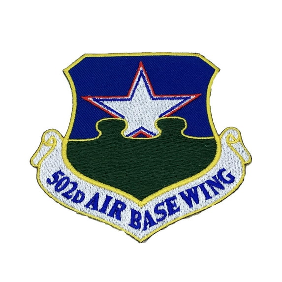 502d Air Base Wing Patch – Plastic Backing