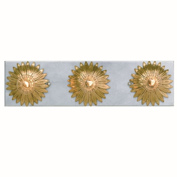 503-GA-SA Crystorama Lighting Broche 3 Light Bath Vanity In Traditional And Contemporary Style - 18 Inches Wide By 4.5 Inches High