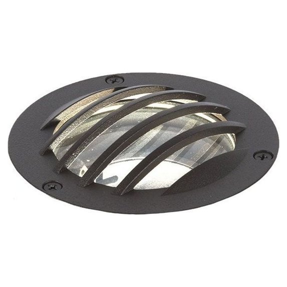 5030-GRD-BBR-WAC Lighting-Accessory-Round Rock Guard for Inground Light-4.63 Inches Wide by 1.63 Inches High-Bronzed Brass Finish
