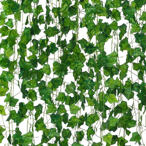 504 Ft Artificial Ivy Garland with 72 Leaves, Strengthened Joint Faux Greenery Hanging Vines for Wall and Room Decor