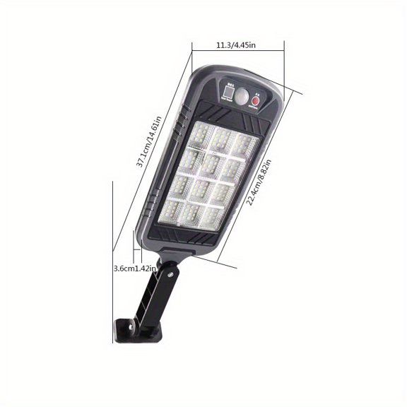 504 LED Pro Solar Outdoor Safety Lights, 6500K Wide-angle Dusk to Dawn Lighting, Equipped with Motion Sensors, Remote Control, 4 Modes, Smart Connectivity for Courtyards, Gardens, and Parking Lots