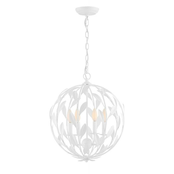 Crystorama Lighting - Chandelier - Broche - 4 Light Chandelier in Traditional