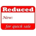 thumbnail image 1 of 504 Pcs Self Adhesive Reduced for Quick Sale Labels w/Now: for Discounted Amount - Prices! for Merchandise & Product Tags - 1 5/8 x 1 1/8 inches 41 x 28mm Reduced, 1 of 1