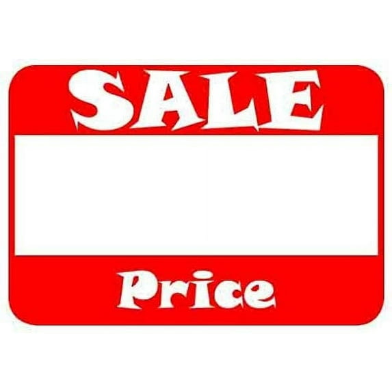 504 Pcs Self Adhesive Sale Price Labels w/Clear Space for Marking Discounted Amount - Pricing for Merchandise & Product Tags - 1 5/8 x 1 1/8 inches 41 x 28mm Sale