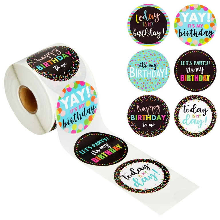 Round Sticker  Happy Birthday