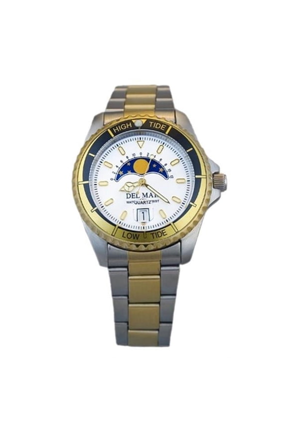 50401 Nautical Analog Tide Watch Two Tone - White