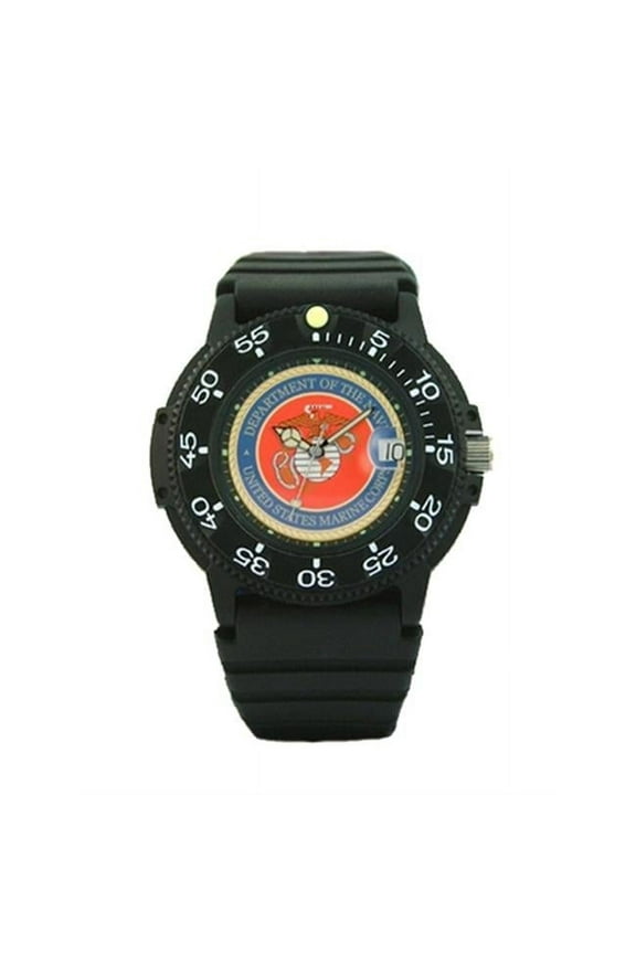 50497 Mens Marine Military Watches - Black Case