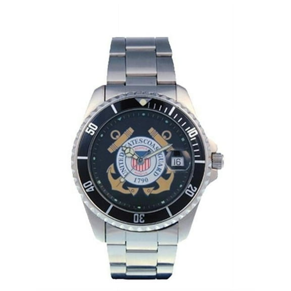50498 Mens Coast Guard Military Watches - Stainless Steel