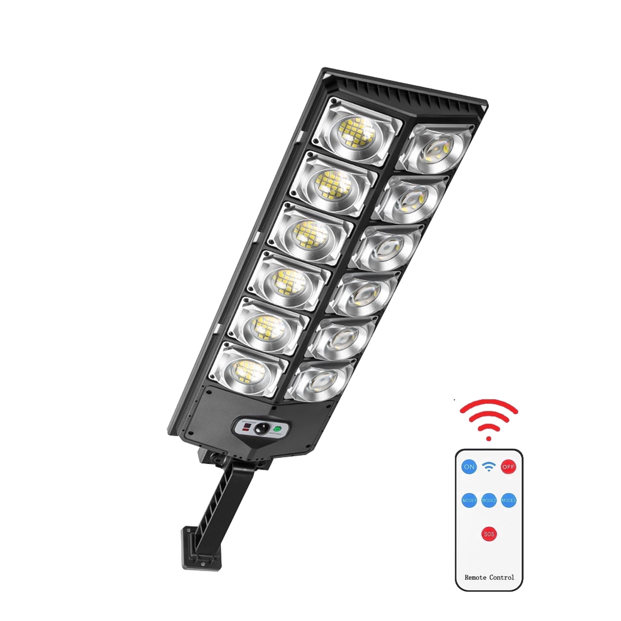 504LED Solar Street Lights Outdoor,Kepeak 270° Wide Angle Commercial Solar Powered Parking lot Light