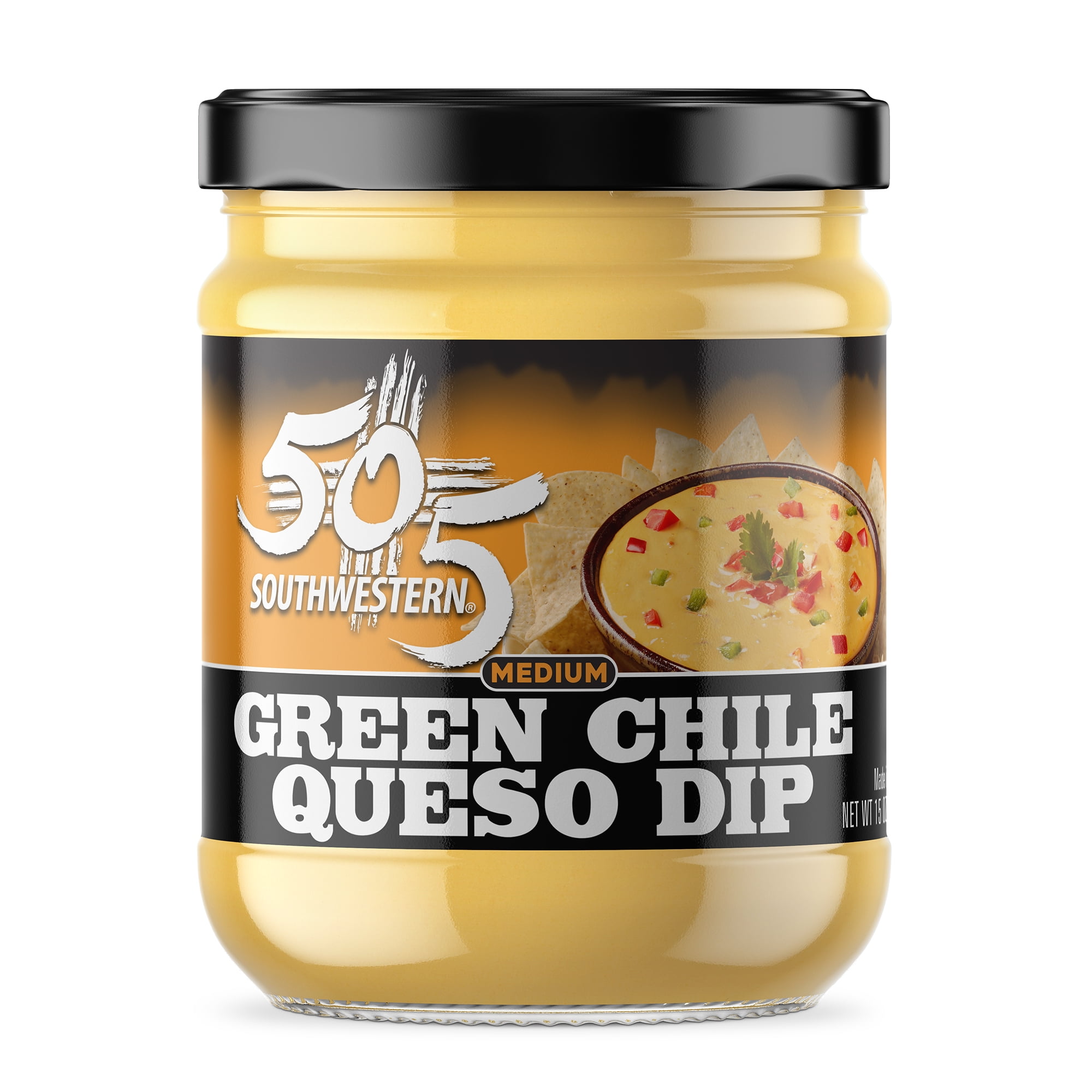 505 Southwestern Green Chile Queso Dip, 15oz, Medium