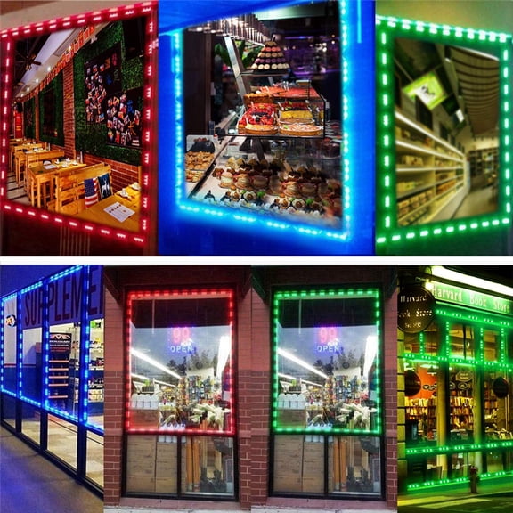 5050 RGB LED Module Light Strip 20 Pack DC 12V IP65 Waterproof 3 LEDs Per Module Flexible Signage Lighting for Commercial Signs Cabinet Stairs Kitchen Bar RV Boat Outdoor Indoor Decor