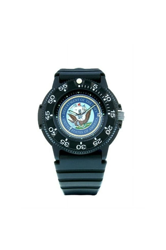 50500 Mens Navy Military Watches - Black Case