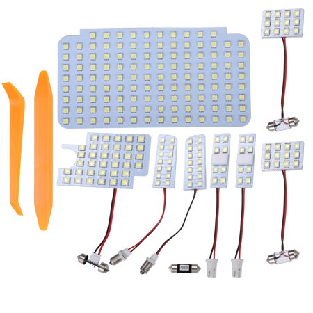 5050SMD LED Cabin Lamp 6000K Car Interior Dome Lights with Removal Tool Set for Toyota HiAce 200 Series White LED