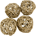 thumbnail image 1 of 5054 Pk4 Medium Natural Vine Balls M&M Bird Toys Shredding Chewing Stuffing, 1 of 3