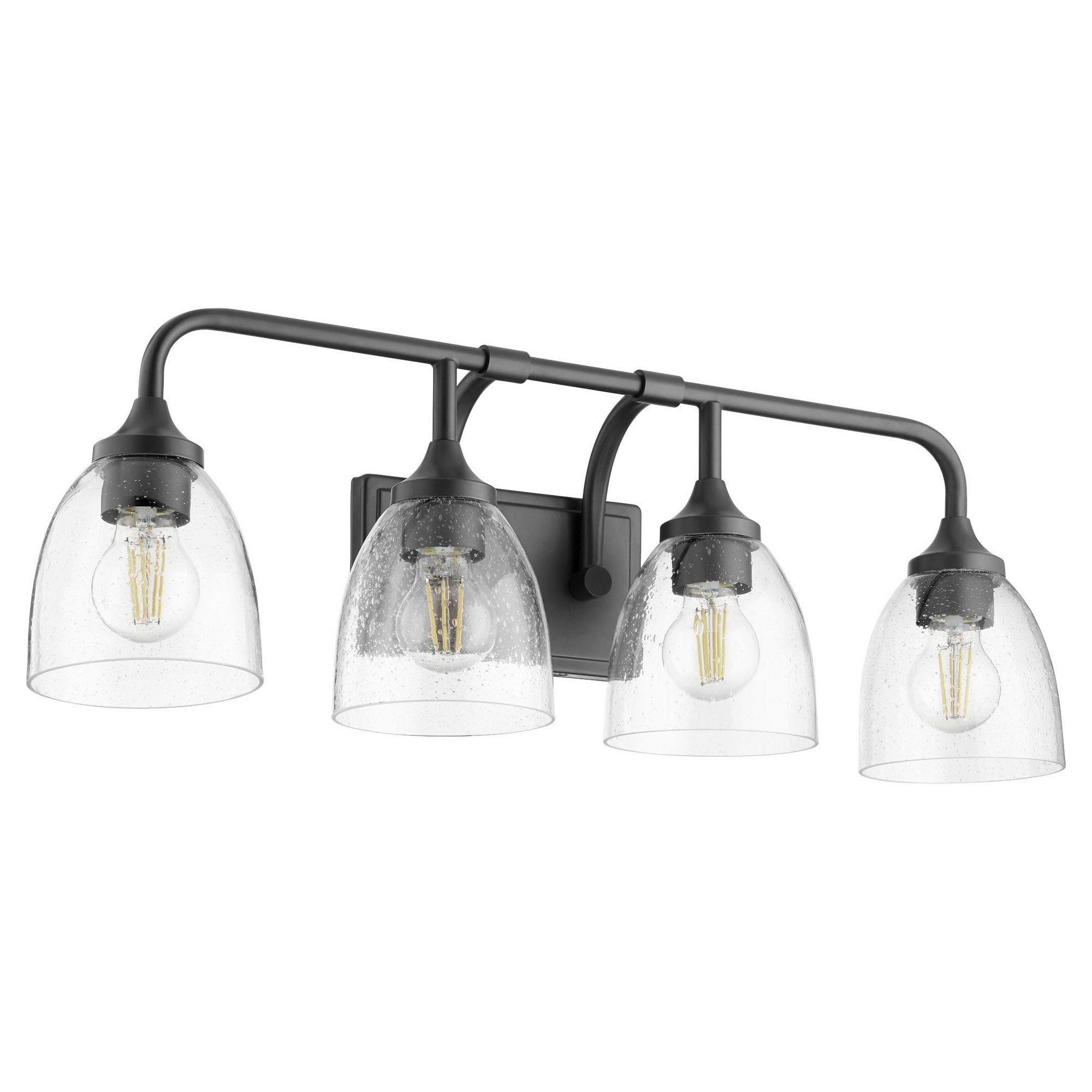 Enclave 4 - Light Matte Black / Black Wall Sconce