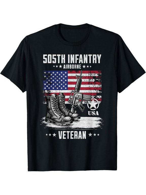 505th Infantry 82nd Airborne Military Distressed T-Shirt