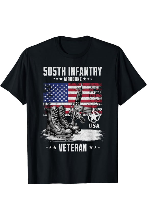 505th Infantry 82nd Airborne Military Distressed T-Shirt