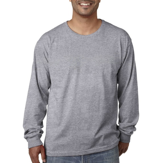 5060 Bayside Men's Long-Sleeve Cotton Tee Crew Neck T Shirt