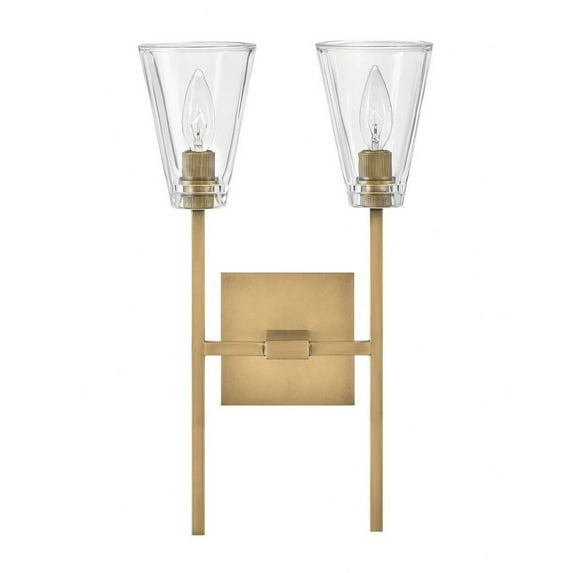 50642HB Hinkley Lighting Auden - 2 Light Bath Vanity In Traditional and Glam Style-18.25 Inches Tall and 11 Inches Wide-Heritage Brass Finish