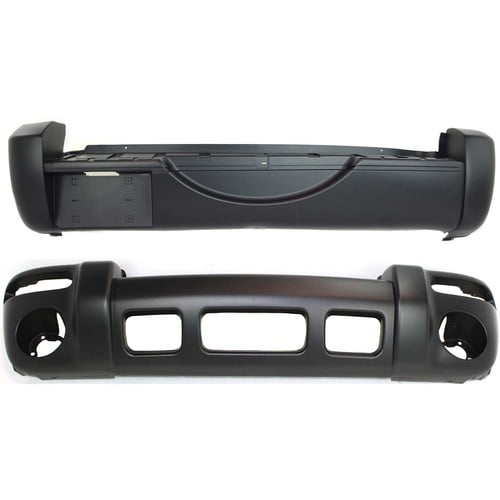 5066606AC, 5066317AF New Set of 2 Bumper Covers Fascias Front & Rear Pair