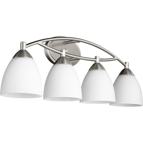 Quorum Lighting Barkley 4-Light Satin Nickel Ceiling Fan