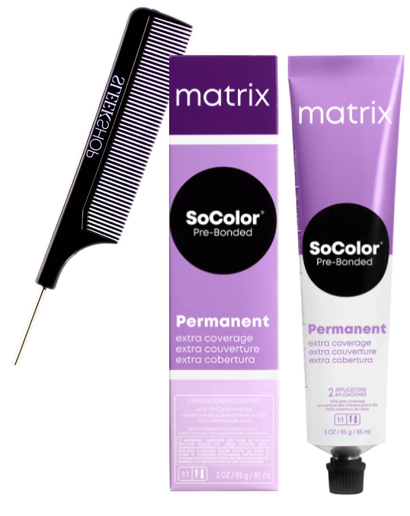 Matrix SoColor 506NA 90ML, EXTRA COVERAGE Permanent Hair Color with ...