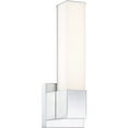 thumbnail image 1 of 5072-77-L-Minka Lavery-Vantage - 16W 1 LED Square Wall Sconce-14 Inches Tall and 5 Inches Wide-Chrome Finish, 1 of 7