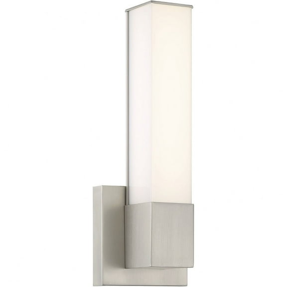 5072-84-L-Minka Lavery-Vantage - 16W 1 LED Square Wall Sconce-14 Inches Tall and 5 Inches Wide-Brushed Nickel Finish