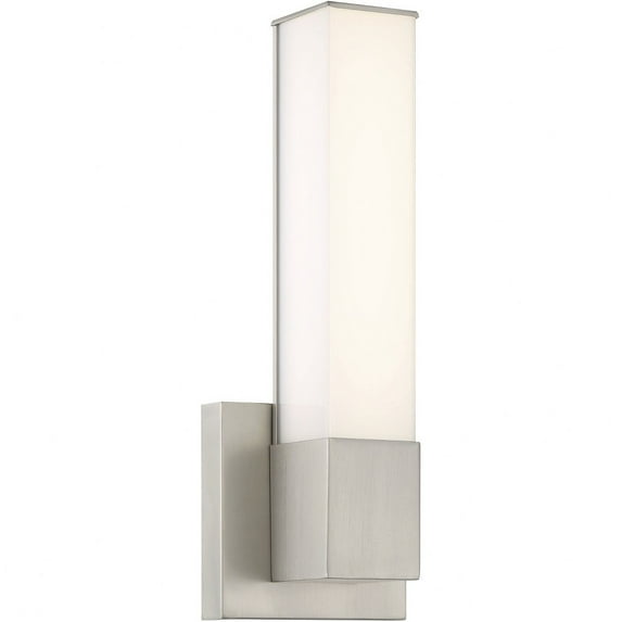 5072-84-L-Minka Lavery-Vantage - 16W 1 LED Square Wall Sconce-14 Inches Tall and 5 Inches Wide-Brushed Nickel Finish