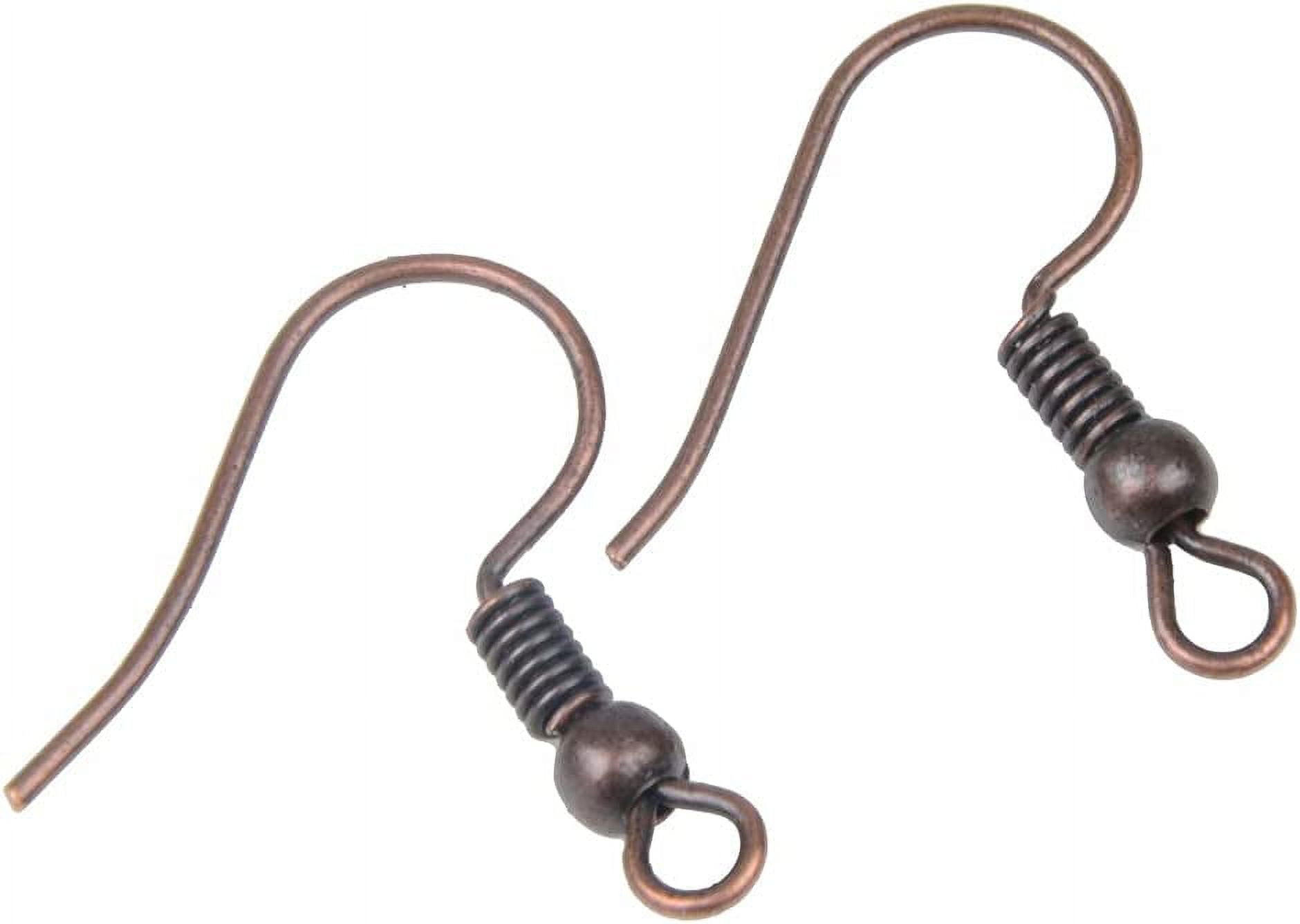 50727 200pcs/lot Earring Hooks Earring Clasps Findings Fittings DIY Jewelry  Hooks Making Accessories Iron Hook Ear Wire Jewelry - ( Type: red Bronze )  