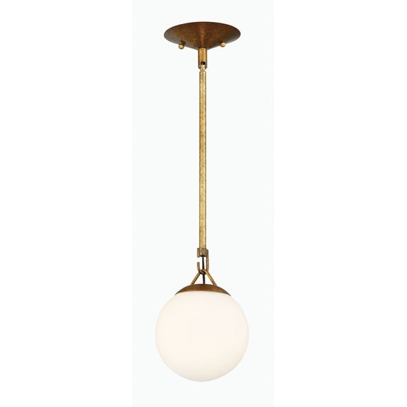 50791-PAB Craftmade Lighting Orion - One Light Mini Pendant - 6 inches wide by 8.5 inches high-Patina Aged Brass Finish