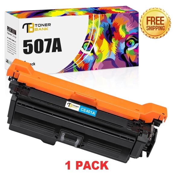 Compatible for HP 507A 507X Toner Cartridge CE400A CE401A CE402A CE403a CE400X Enterprise M551 M551n M551dn M551xh M570dn M570dw M575f 575c Printer (Cyan, 1-Pack)