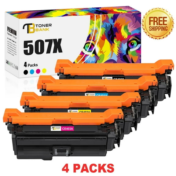 507X 507A Toner Cartridge Compatible for HP 507A 507X CE400X CE401X CE402X CE403X CE410A Enterprise M551 M551n M551dn M551xh M570dn M570dw M575f 575c Printer (Black Cyan Yellow Magenta)