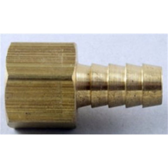 508 140-8-6 Hose Barb F 1/2 X 3/8, Ldr Industries, EACH, CD, Girded. Female Barb
