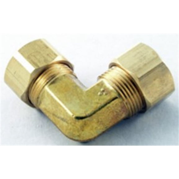 508 65-4 Ell Comp 1/4", Ldr Industries, EACH, CD, Carded. Brass. Tubing x tubing