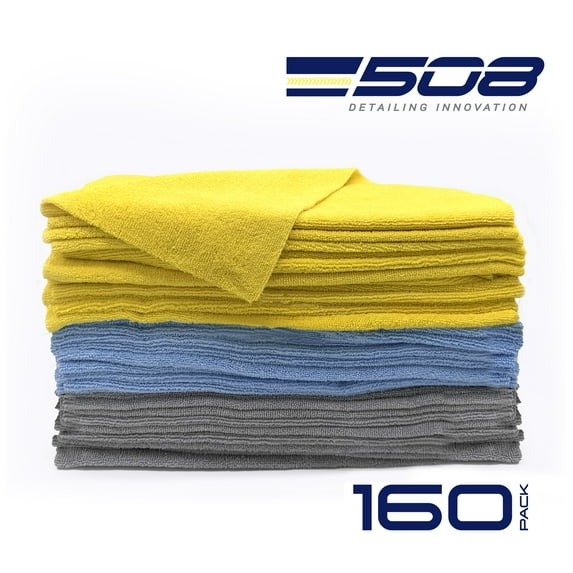 508 Detailing Innovation Edgeless Monstah Microfiber Detail Towel, 40PK