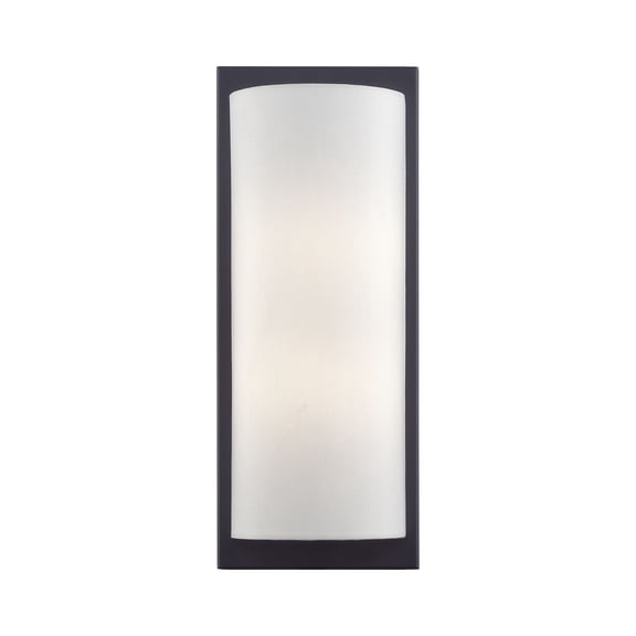 50861-04 Livex Lighting Meridian - 2 Light Wall Sconce in Modern Style - 6 Inches wide by 15 Inches high-Black Finish