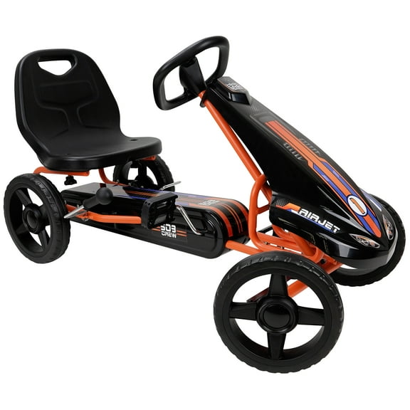 509 Crew Air Jet Pedal Go Kart, Orange and Black