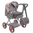 thumbnail image 1 of 509 Crew: Melange Flora - Kelly Deluxe Doll Pram - Matching Bag, Removable Carrycot, Large Canopy, Shopping Basket, Doll Accessory, Kids Toy, Ages 3+, 1 of 7