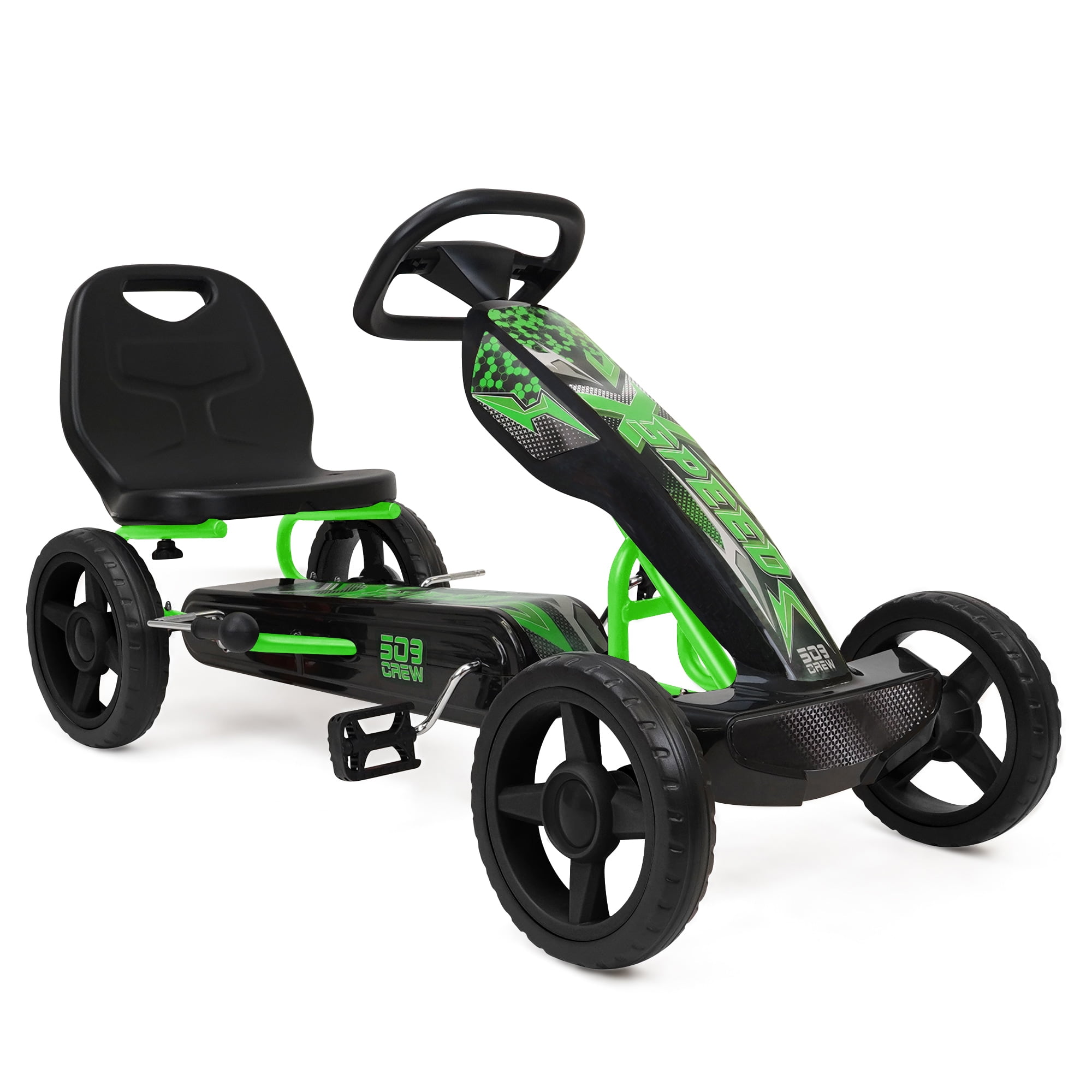 509 Crew: Xspeed Pedal Go-Kart - Green & Black - Kids 4 Wheel